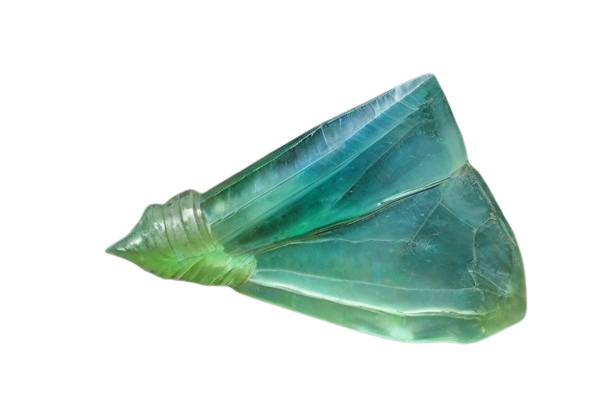 Blue Calcite and Diopside - crystinfo.com