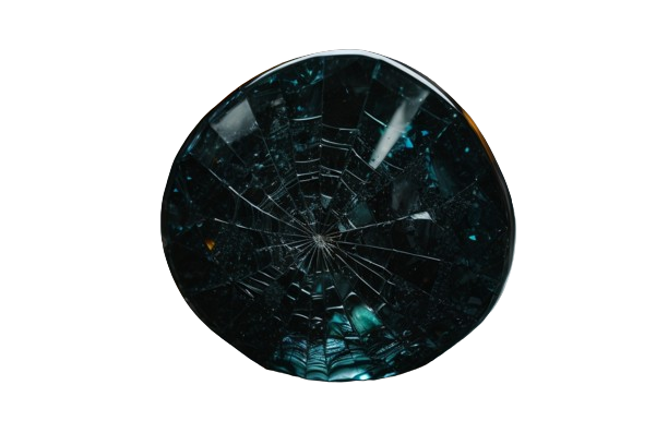 Black Spiderweb Obsidian - crystinfo.com