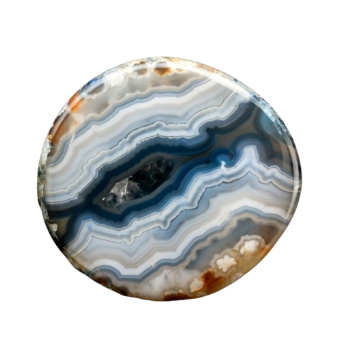 Montana Blue Agate - crystinfo.com