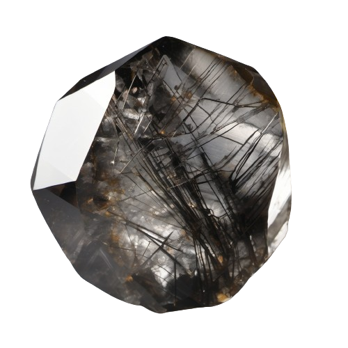 Black Rutile Quartz - crystinfo.com