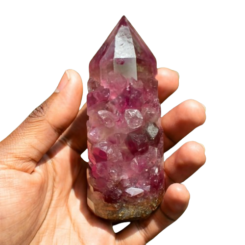 Ruby Aura Quartz - crystinfo.com