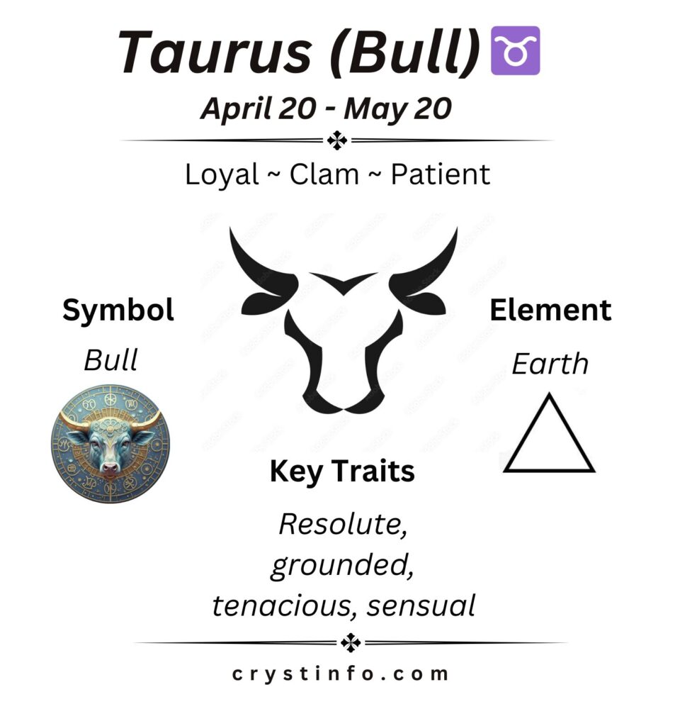 Taurus (Bull)  - crystinfo.com