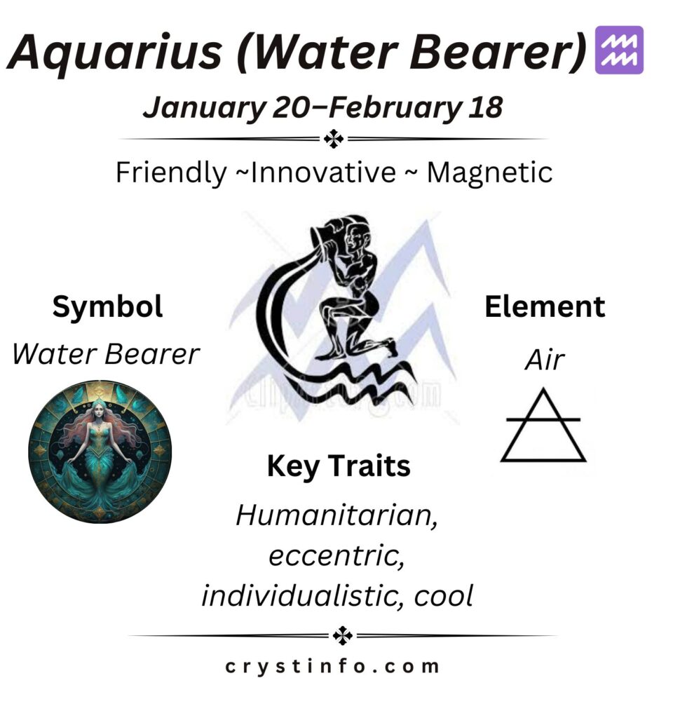 Aquarius (Water Bearer) - crystinfo.com