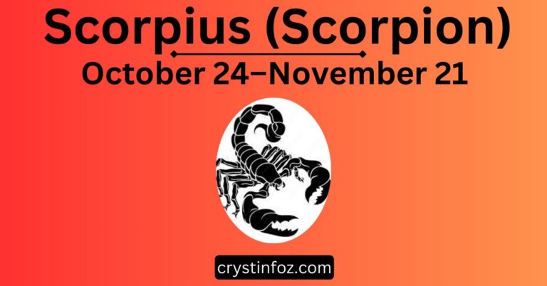 Scorpius (Scorpion): October 24–November 21 Zodiac Energies